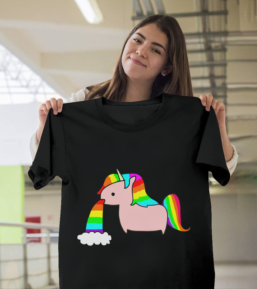 The Real Unicorn Rainbow Vomit Cloud T-Shirt