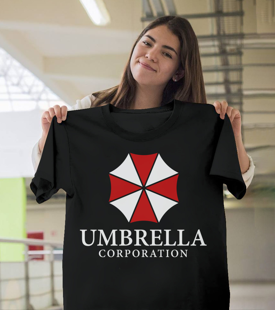 Umbrella Corporation Resident Evil Logo Red and White T-Shirt