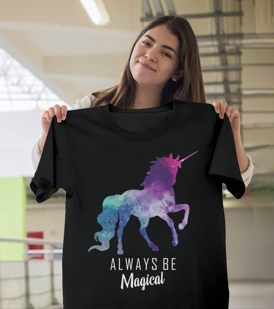 Always Be Magical Unicorn Galaxy T-Shirt