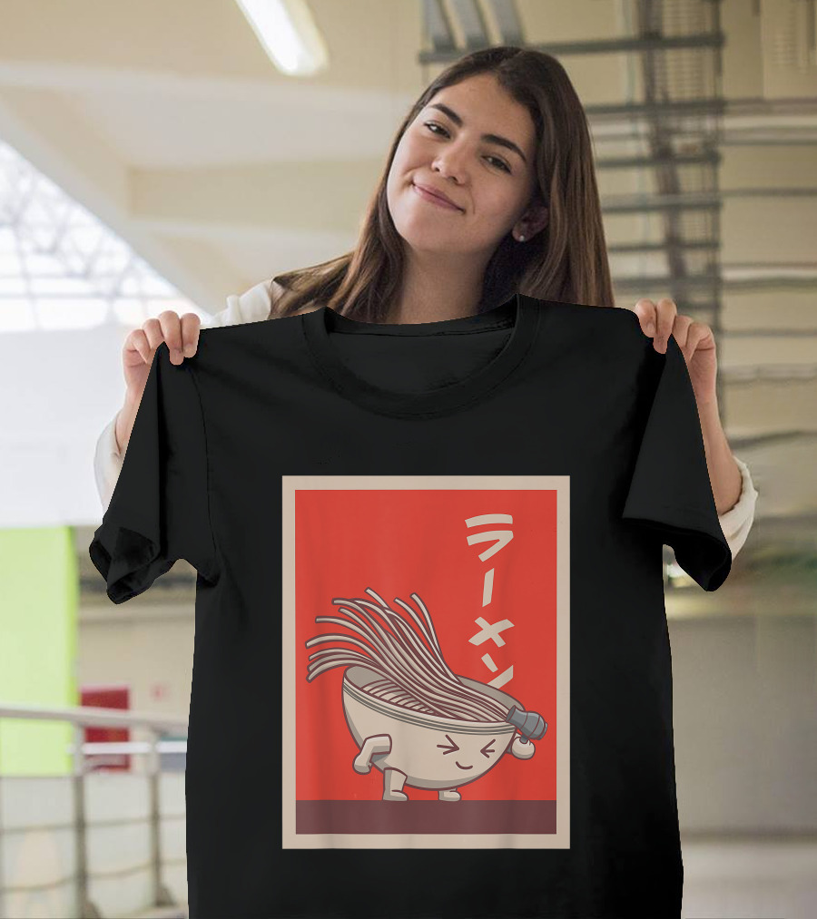 Vintage Kawaii Ramen Noodles Japanese Anime T-Shirt