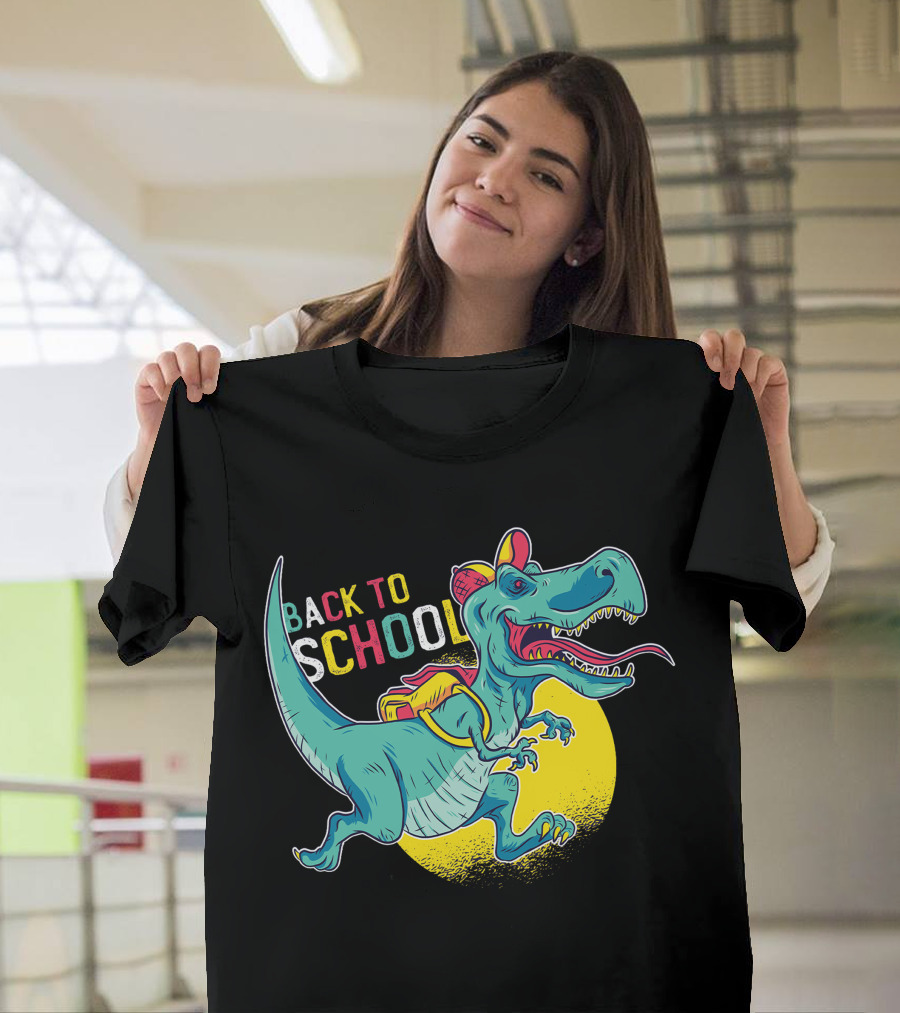 Back To School Dinosaur Backpack and Cap T-Shirt