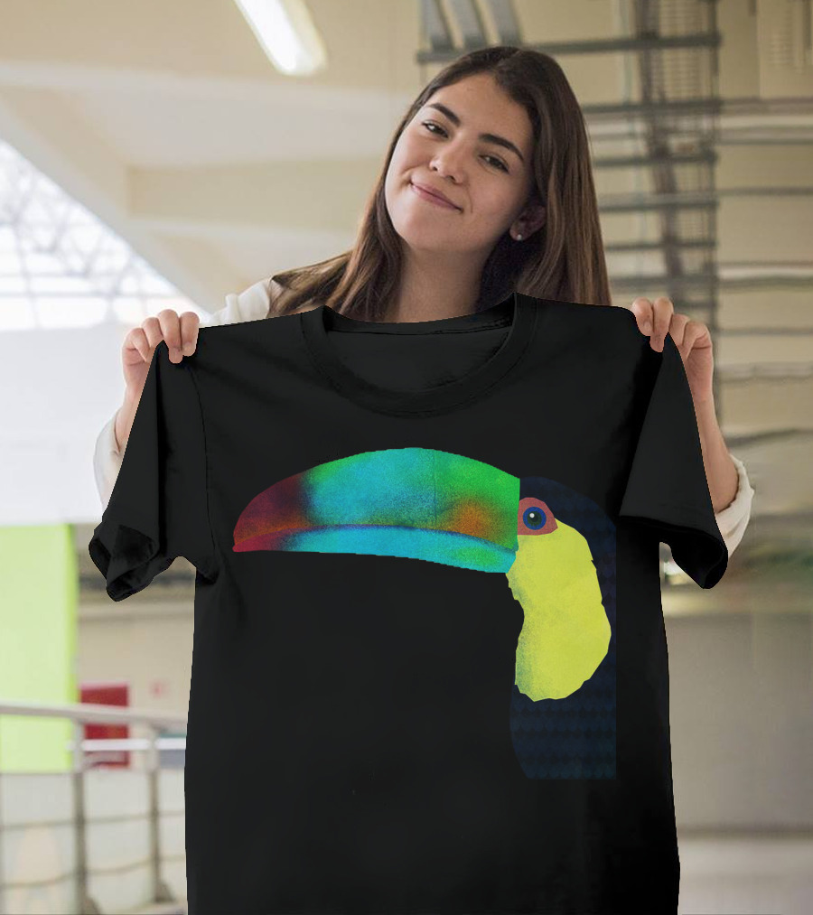 A Vibrant Rainbow Toucan T-Shirt