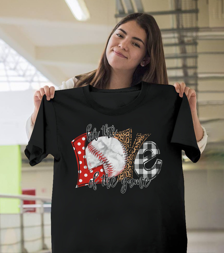 For The Love Of The Game Baseball Textured T-Shirt