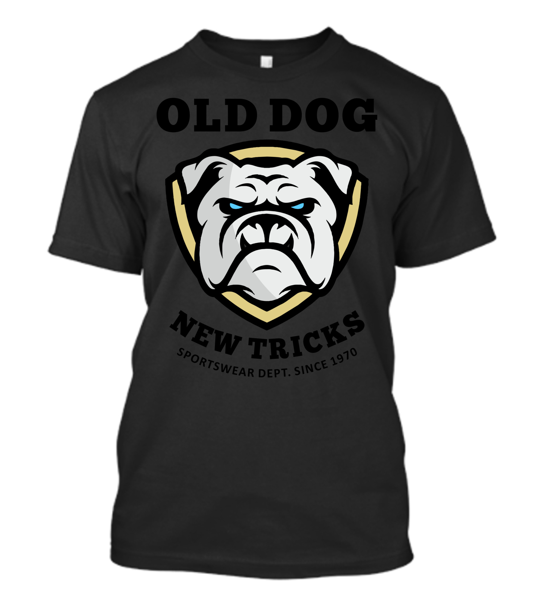 OLD DOG NEW TRICKS SPORTSWEAR DEPT. SINCE 1970 T-Shirt