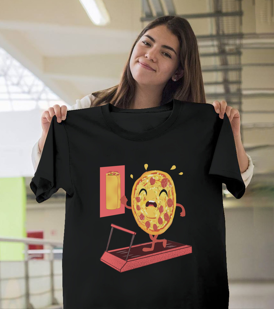Running Pizza Dreams Burrito Motivation T-Shirt