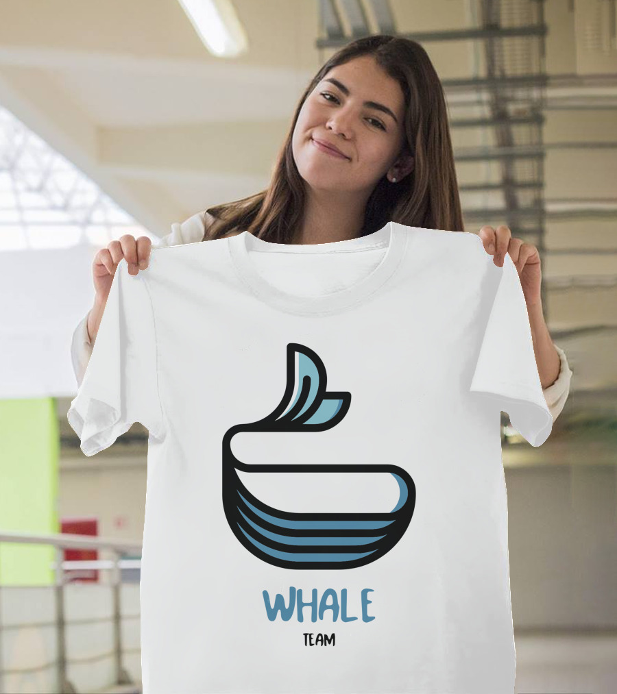Whale Team Blue Wave T-Shirt
