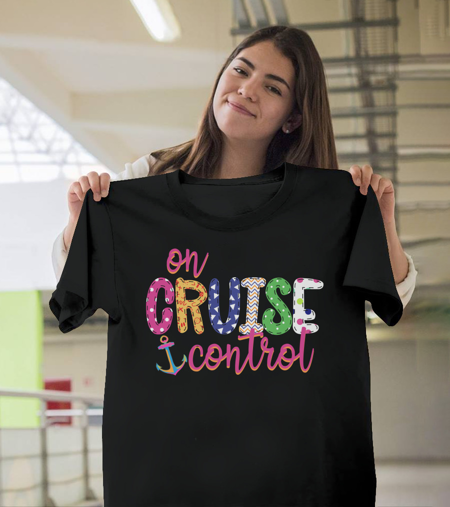On Cruise Control Patterned Letters and Anchor Motif T-Shirt
