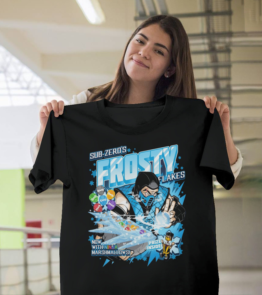 Sub-Zero's Frosty Flakes Now with Ninja Marshmallows Prize Inside T-Shirt