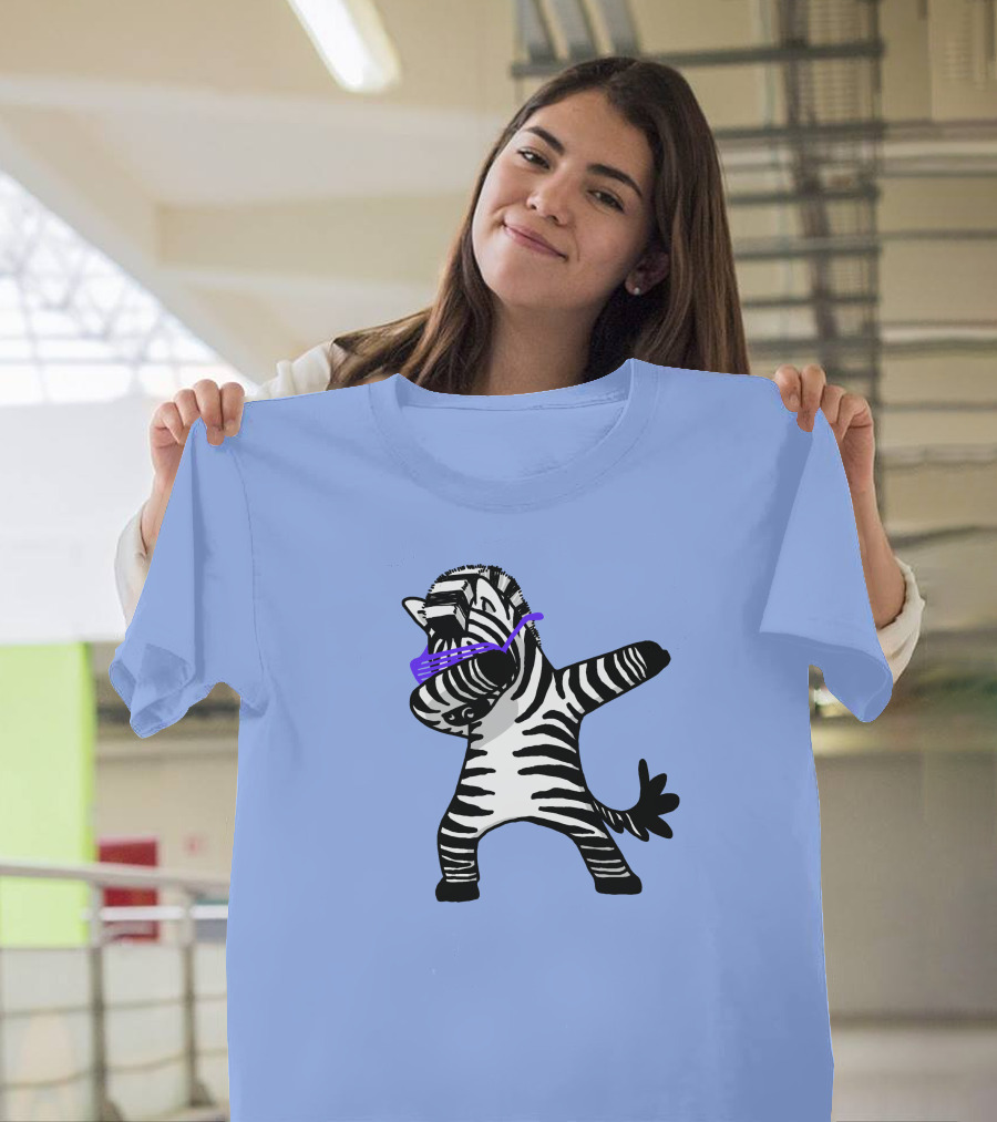 Dabbing Zebra Dab Hip Hop Funny Magic Dance Moves T-Shirt
