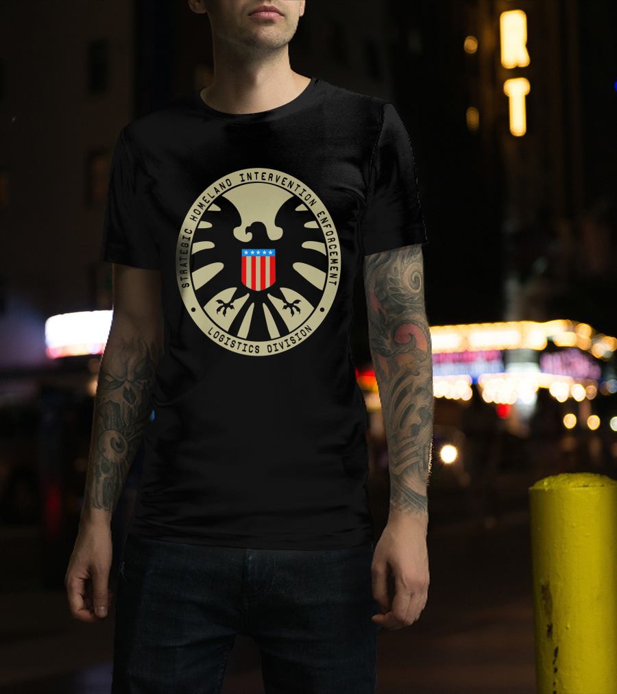 Strategic Homeland Intervention Enforcement Logistics Division Emblem T-Shirt