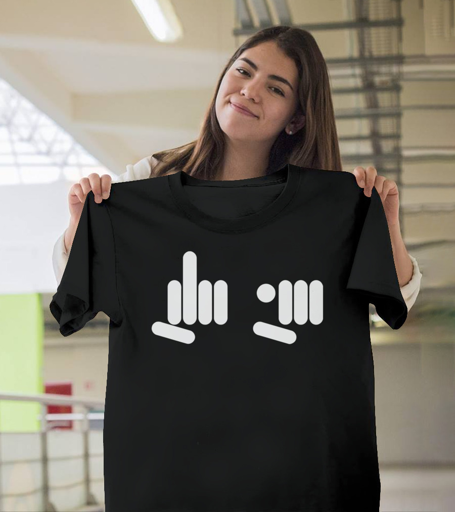 Fu Fingers Middle Finger Gesture T-Shirt
