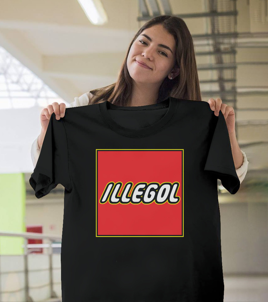 Illegol Red Block Bold Letters Iconic T-Shirt