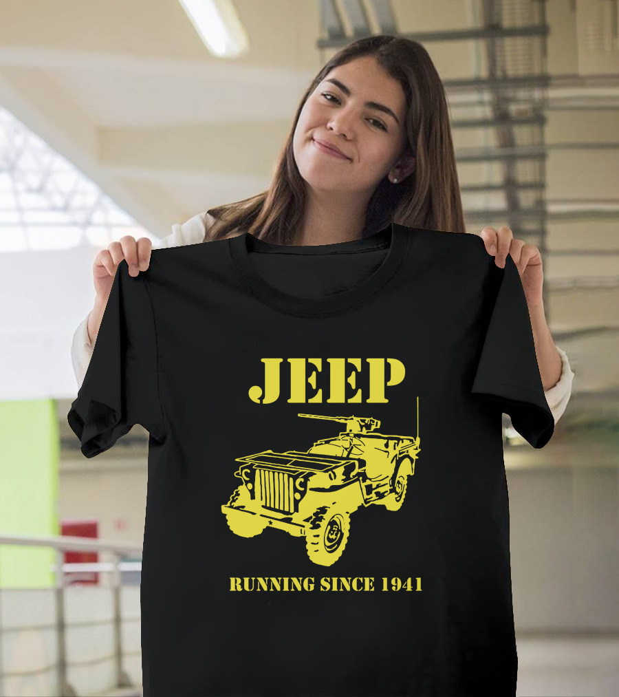Jeep Army Running Since 1941 Vintage Military Vehicle Graphics T-Shirt