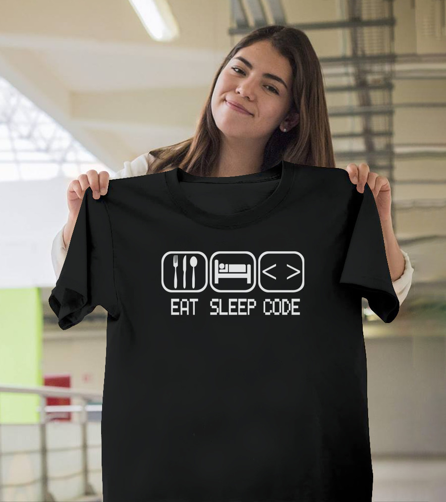 Eat Sleep Code Programmer Lifestyle Icons T-Shirt