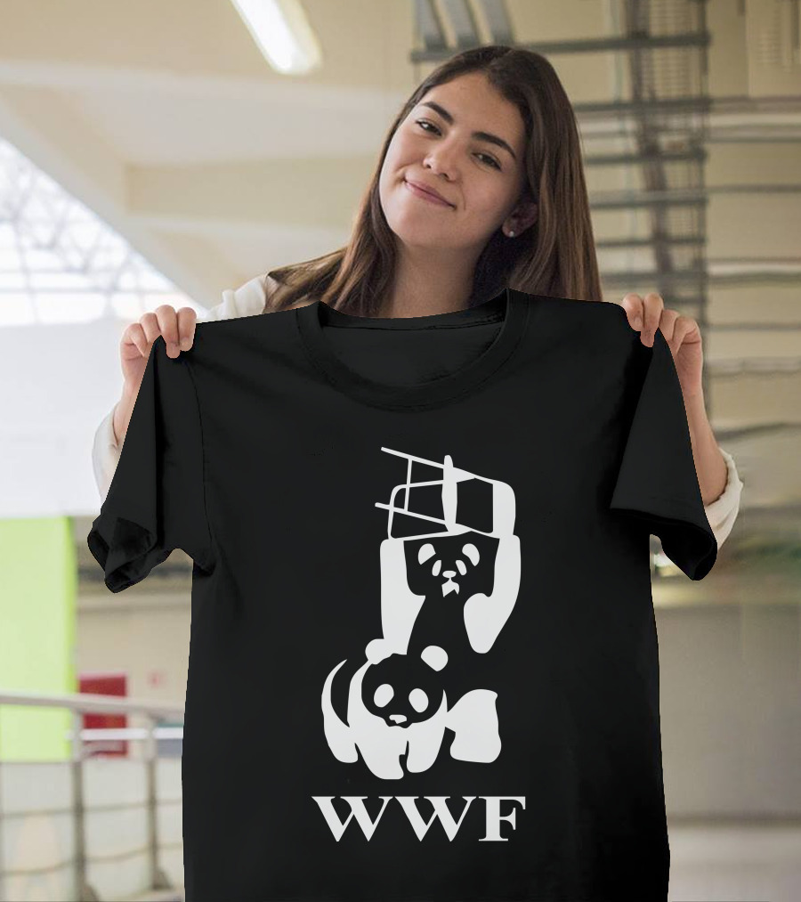 WWF Panda with Folding Chair T-Shirt
