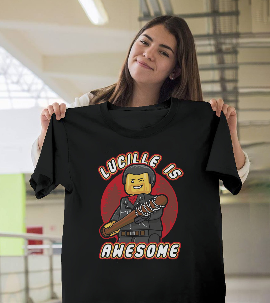 Lucille Is Awesome LEGO Style Bat Wielder T-Shirt
