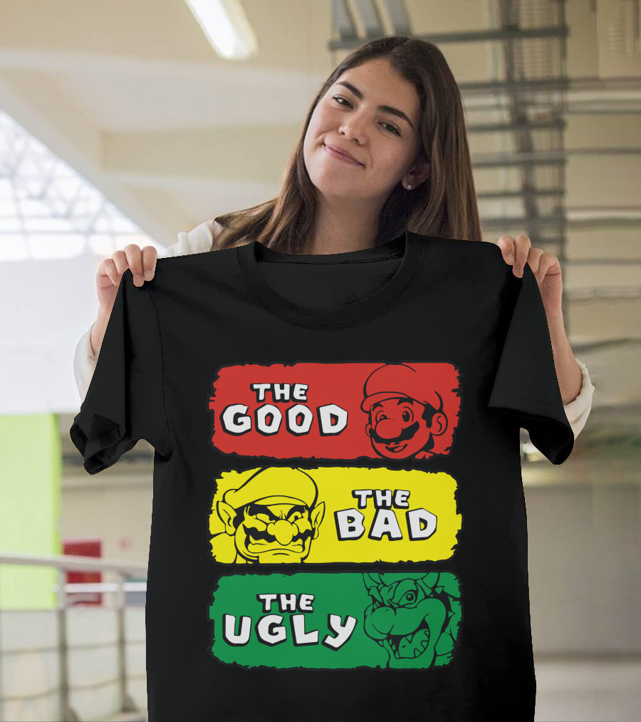 The Good The Bad The Ugly Mario Western T-Shirt