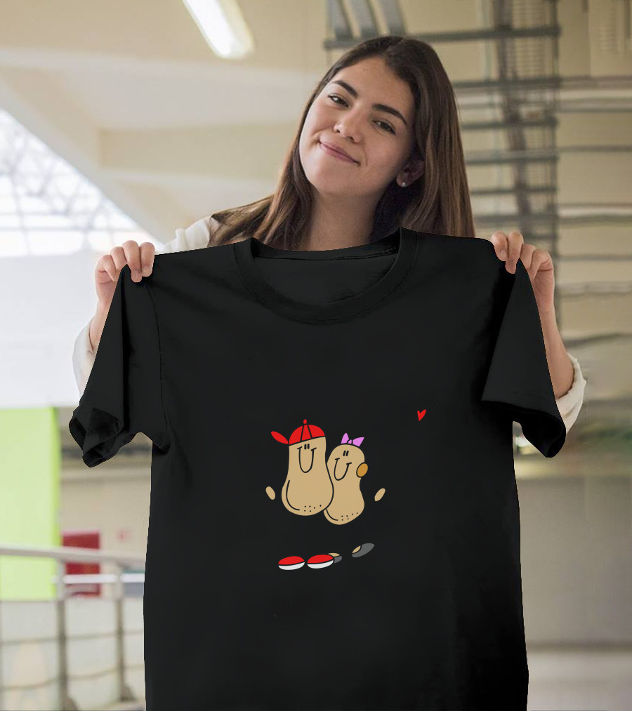 Im Nuts About My Daughter with Peanuts in Hats and Heart T-Shirt