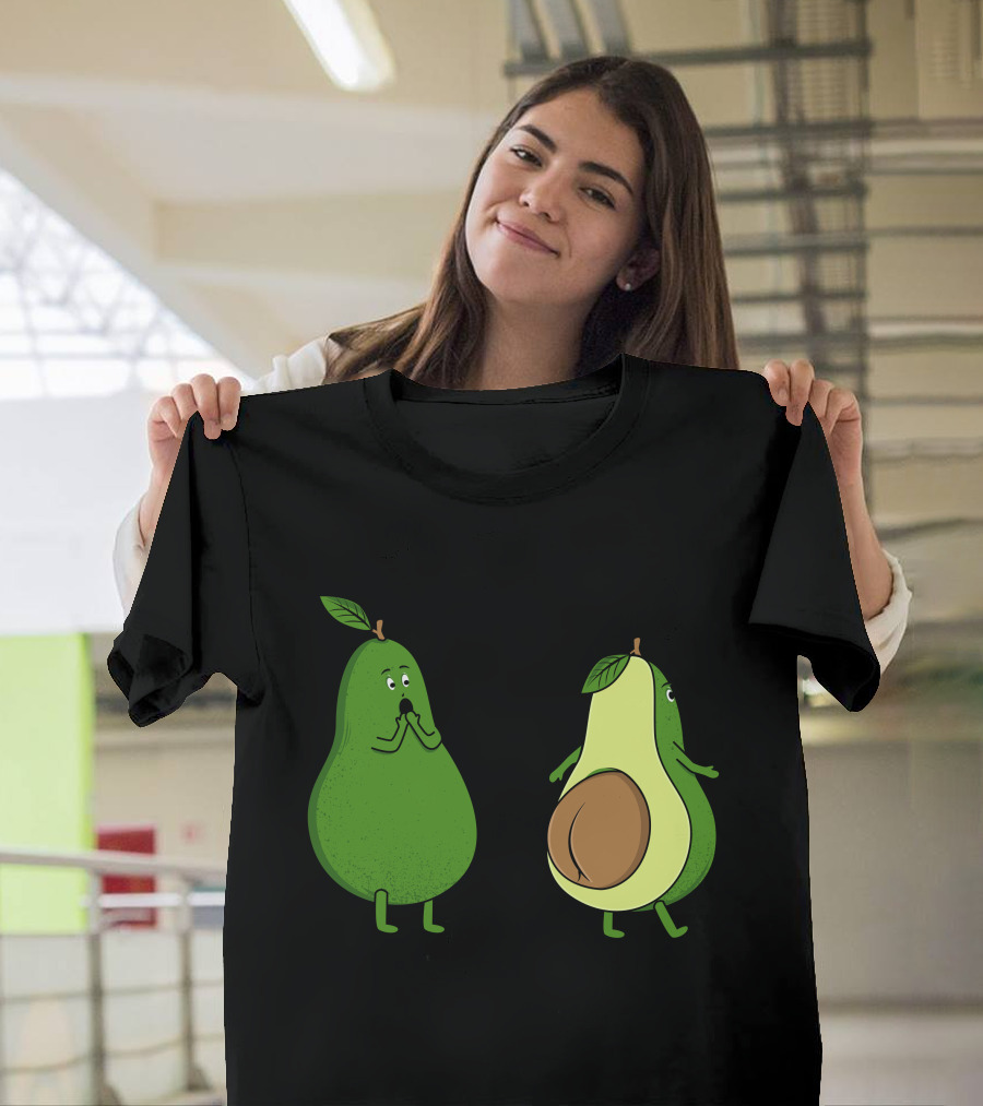 Avocado Surprise Reaction with Cut Half T-Shirt