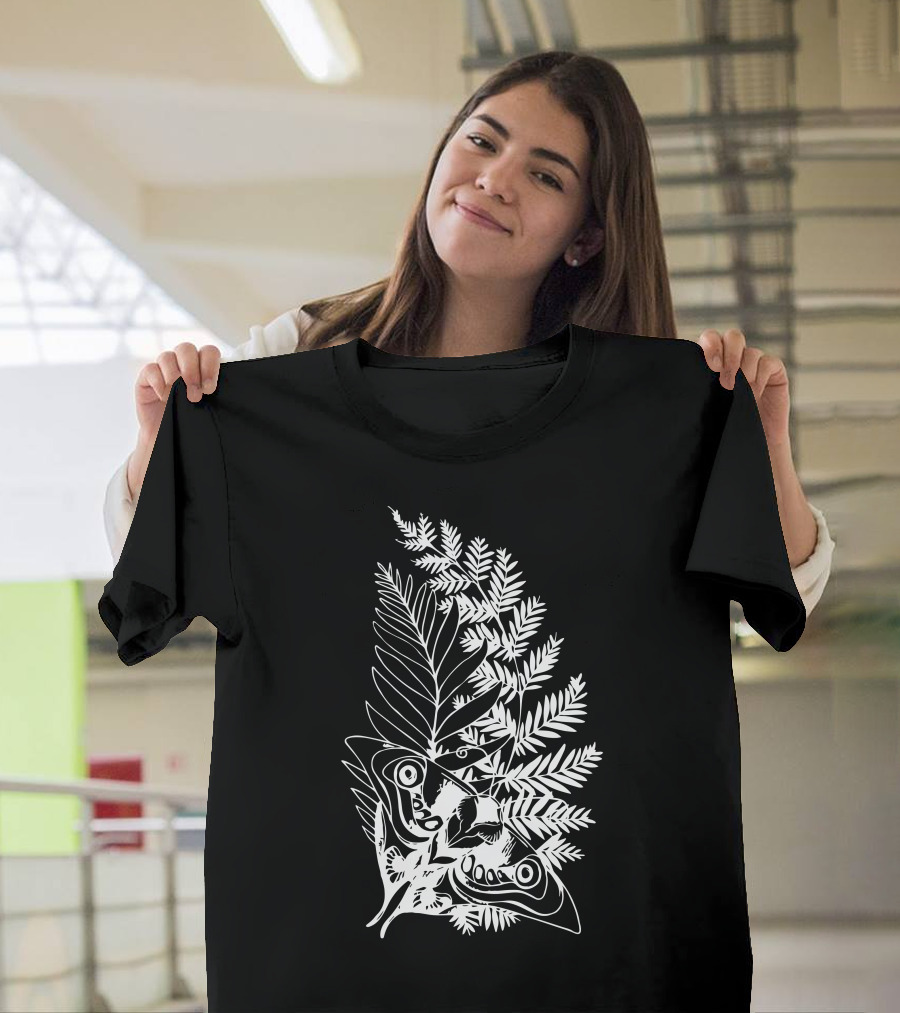 The Last of Us Fern and Butterfly Motif T-Shirt