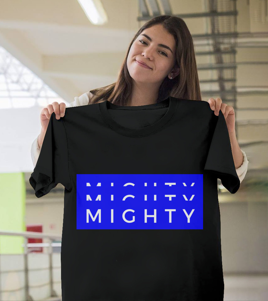 Mighty Mighty Bold Blue Text T-Shirt
