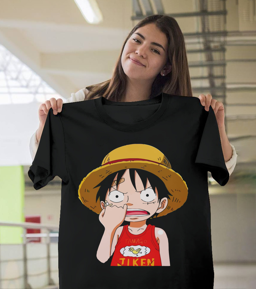 Monkey D Luffy Tamago Jiken Shirt Straw Hat Pirate One Piece Character T-Shirt