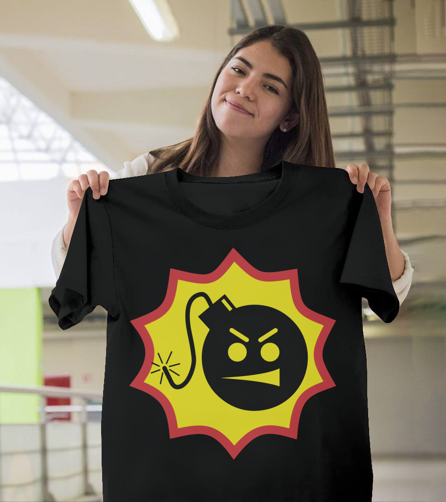 Serious Sam Explosive Logo Angry Bomb Face T-Shirt