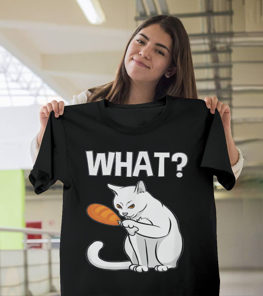 What Can I Eat A Turkey Cat Holding Drumstick T-Shirt