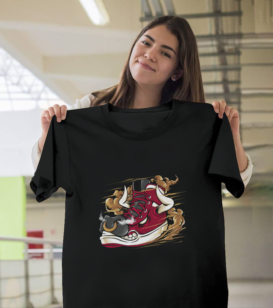 Bufallo Boy Bull Shoe Smoke T-Shirt