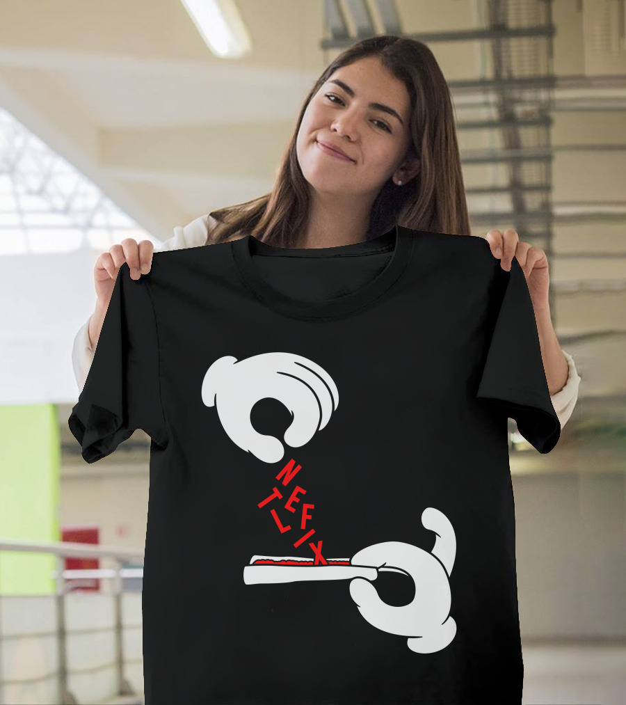 Addicted Netflix Parody Hand T-Shirt