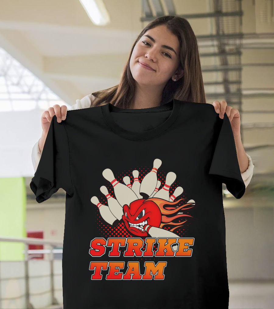 Strike Team Bowling Pin Flameball T-Shirt