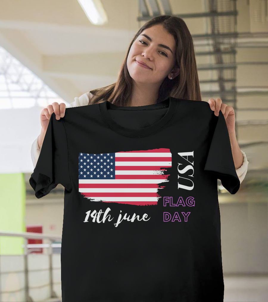 USA Flag Day 14th June T-Shirt