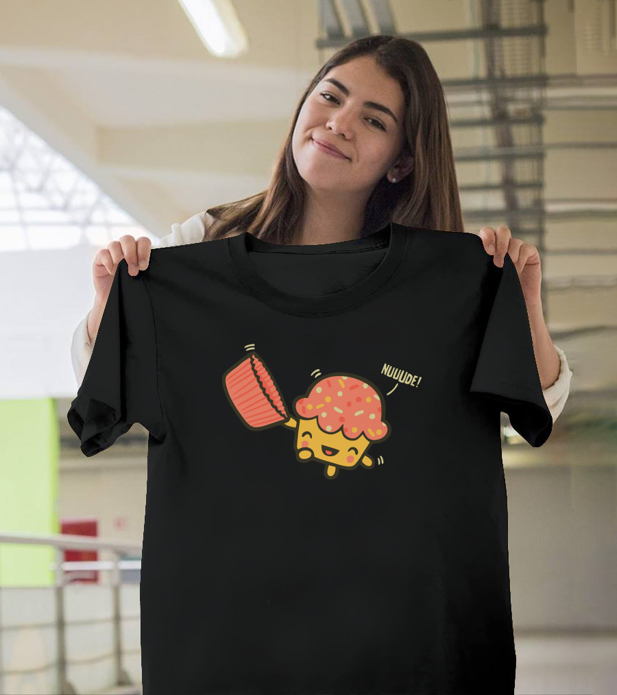 Fresh Cake Nude Muffin Character Cute T-Shirt