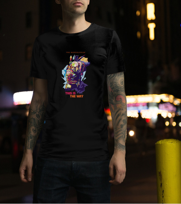 The Mandalorian Pop Art This Is The Way Wpap T-Shirt