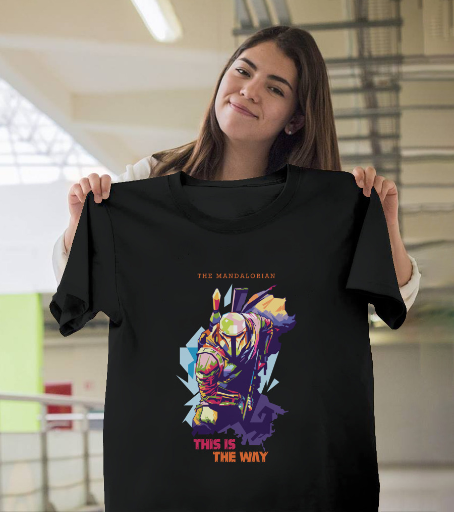 The Mandalorian Pop Art This Is The Way Wpap T-Shirt