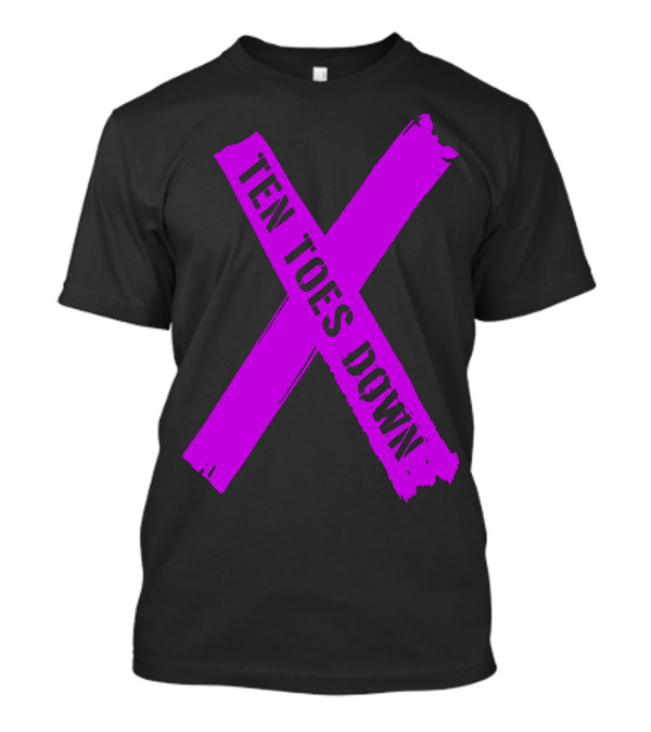 Deestroying Ten Toes Down X TTD Merch Purple T-Shirt