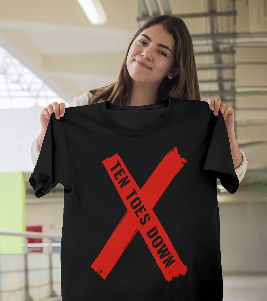 Deestroying Ten Toes Down Red X Ttd Merch T-Shirt