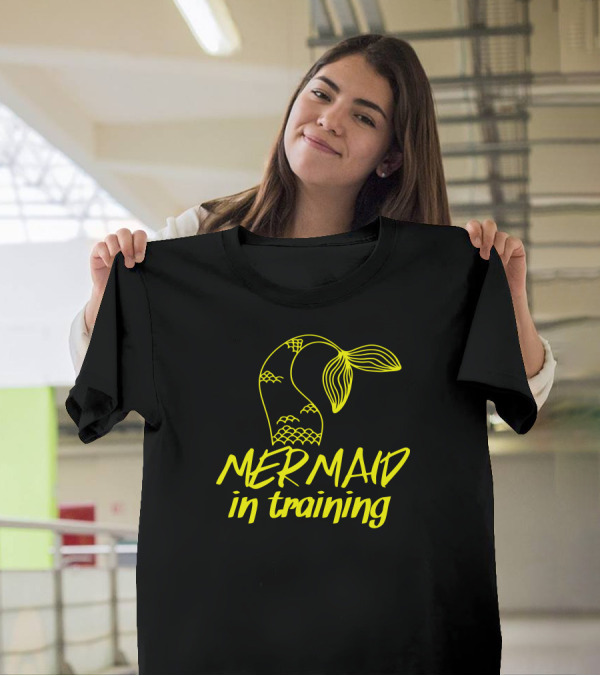Mermaid In Training Yellow Tail T-Shirt