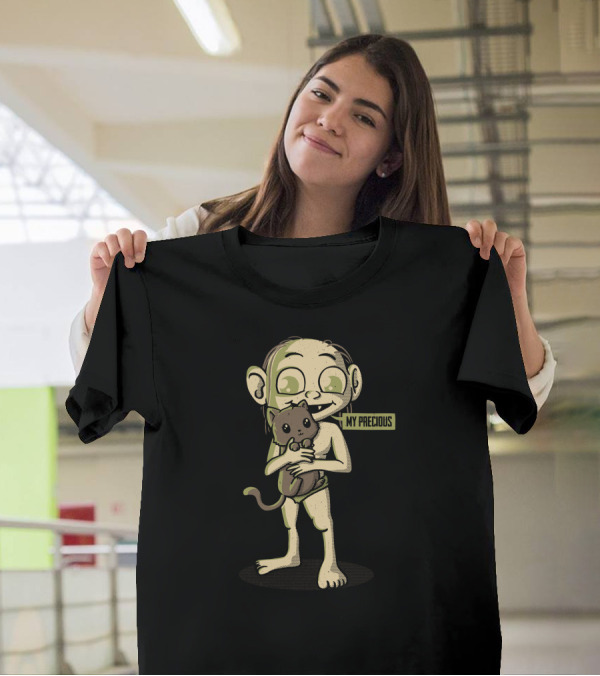 My Precious Gollum Holding Cat T-Shirt