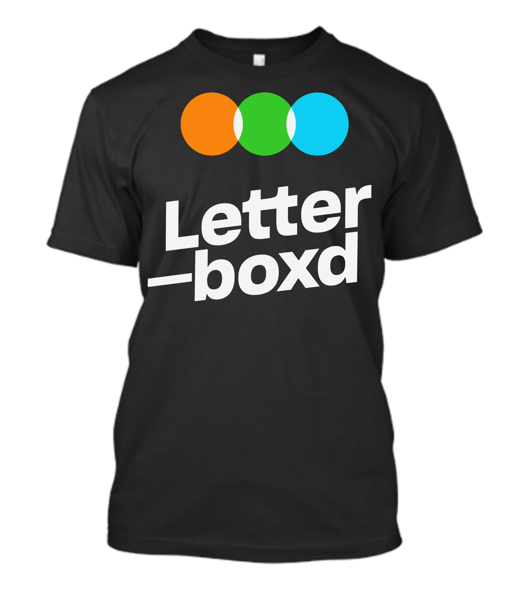 Letterboxd Oblique Orange Green Blue Circles T-Shirt