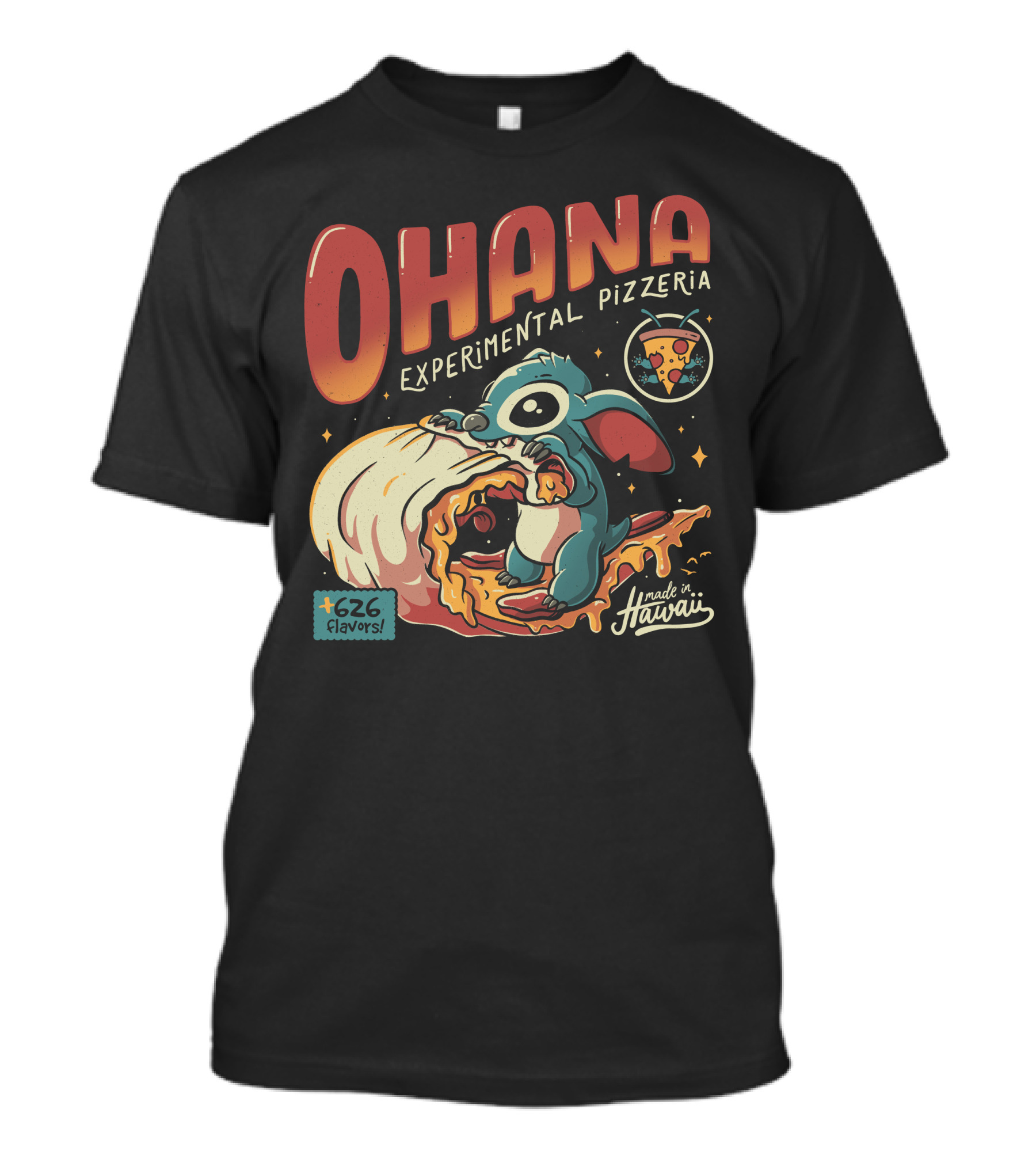 OHANA Experimental Pizzeria Made In Hawaii 626 Flavors T-Shirt