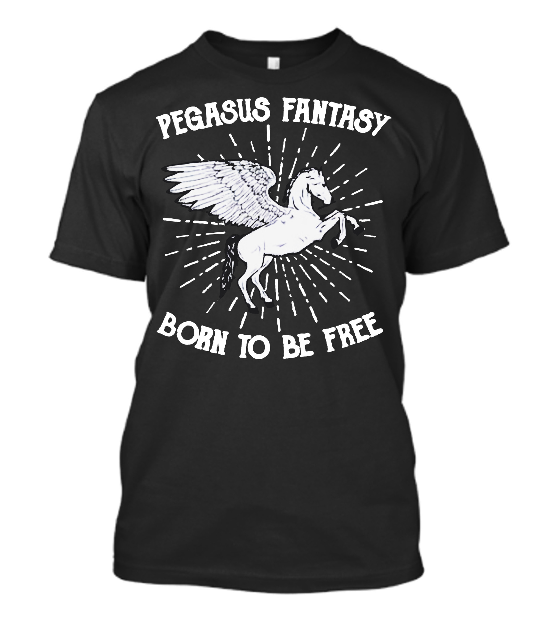 Pegasus Fantasy Born To Be Free T-Shirt