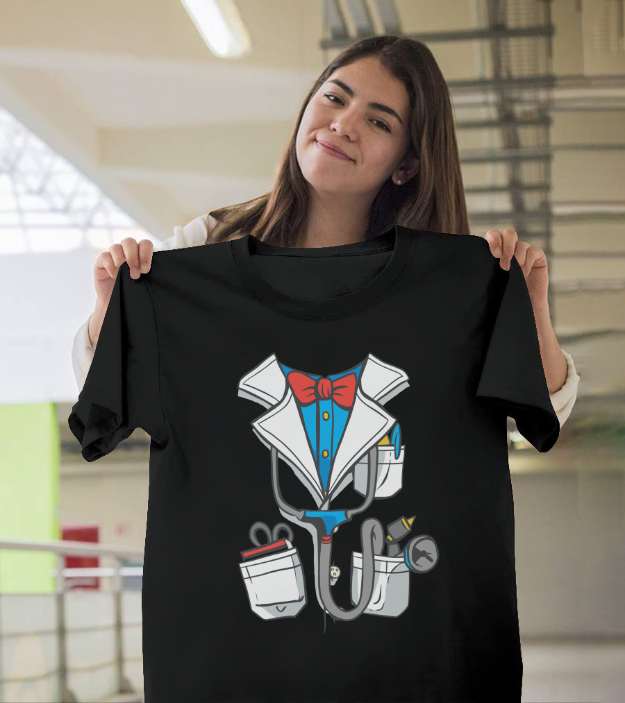 Doctor Costume with Stethoscope and Accessories T-Shirt
