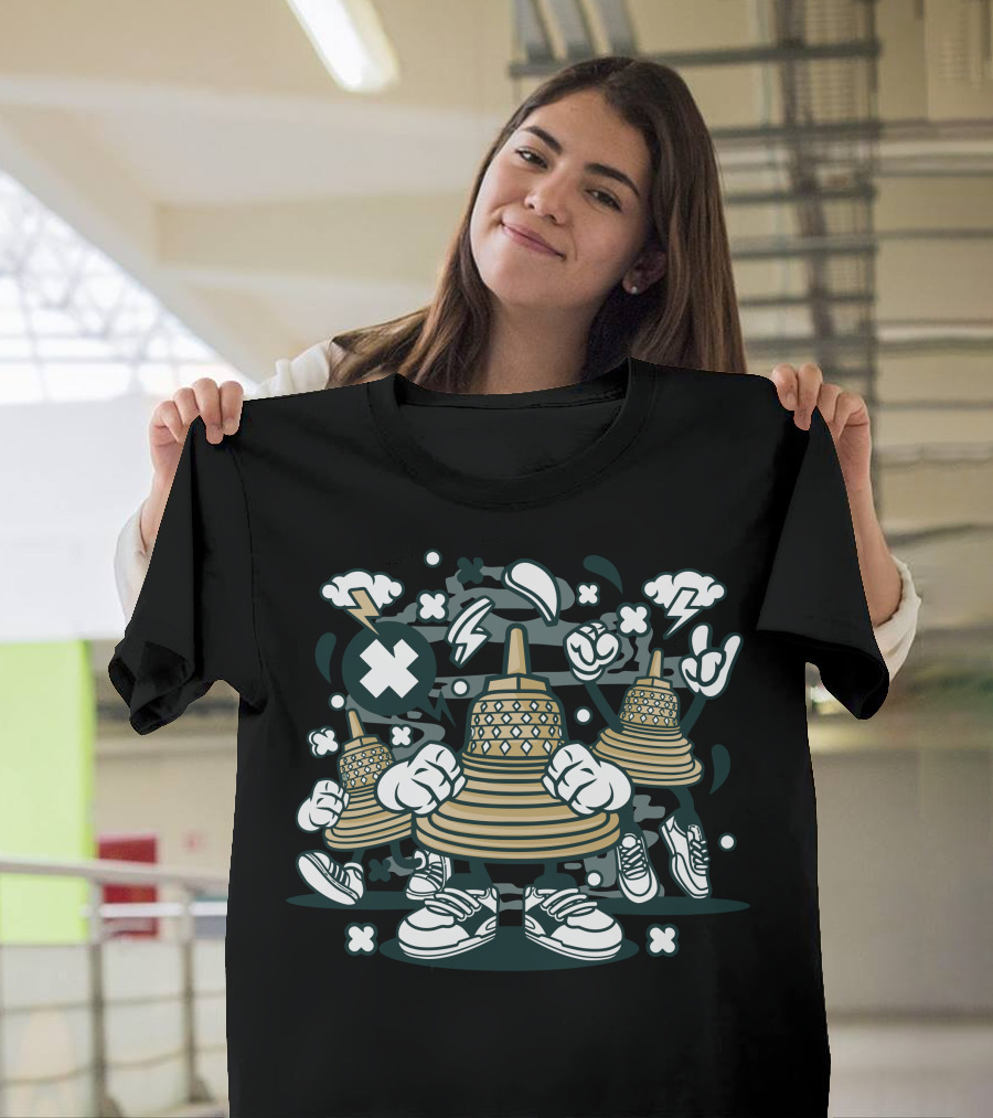 Temple Sneakers Lightning Characters T-Shirt