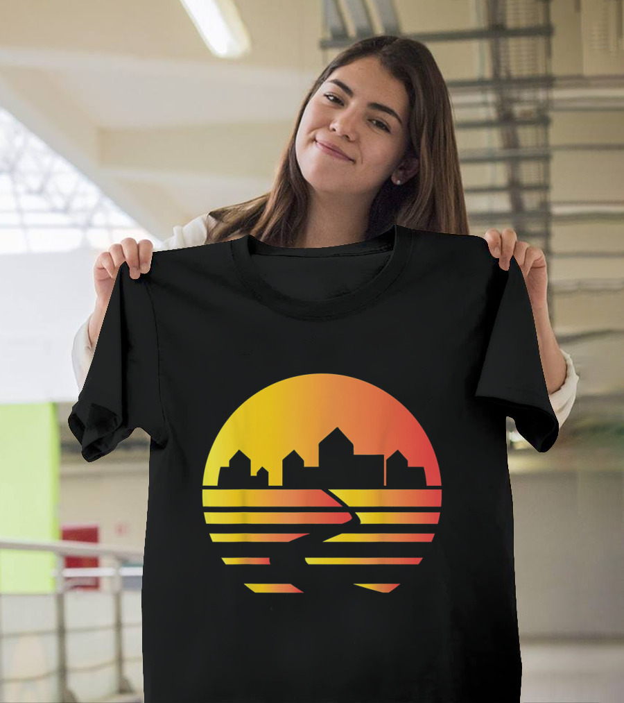City Skyline Sunset Inspired Catan Board Game Tabletop Gaming T-Shirt