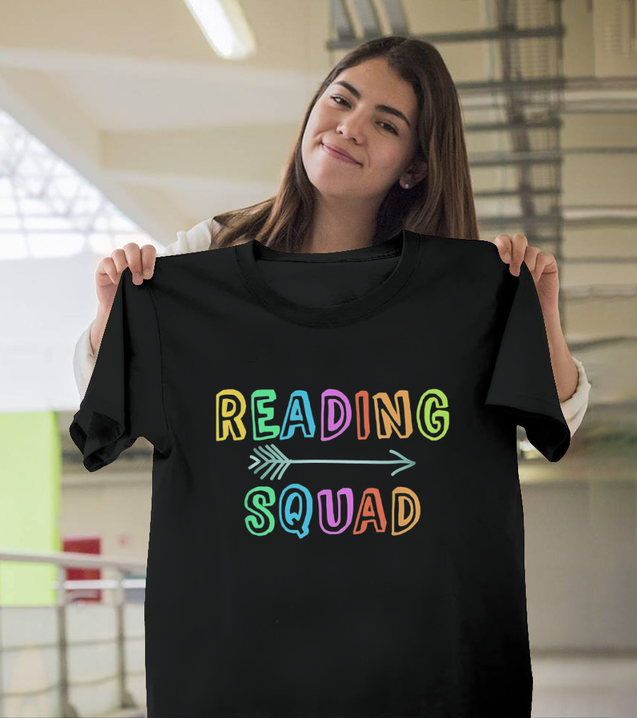 First Day of School Preschool Kinder Reading Squad Team T-Shirt