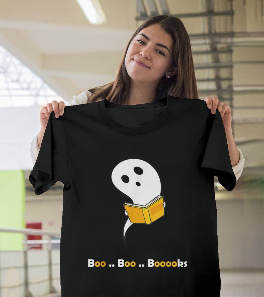Ghostly Reading Fun with Booooks Boo Booooks T-Shirt