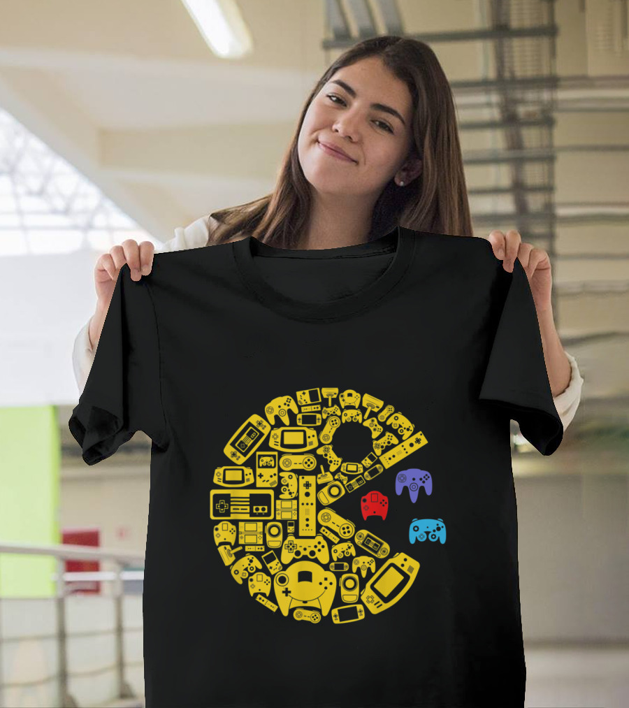 Classic Vintage Controller Collection Video Gamers Retro T-Shirt