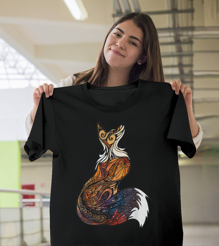 Fox Wild Animals Psychedelic T-Shirt