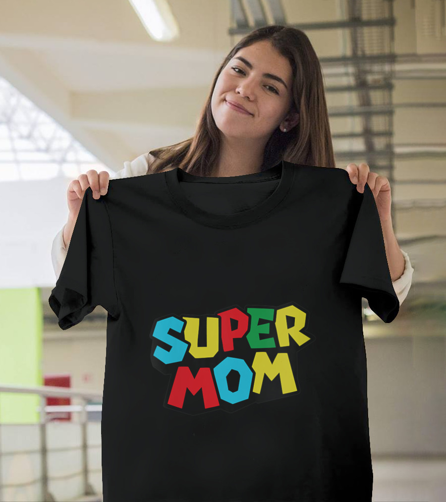 Super Mom Classic Mario Bros T-Shirt